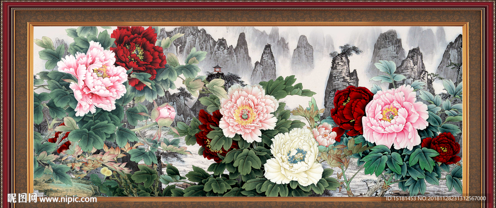 国画牡丹花 牡丹国画