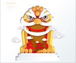 剪纸风海报