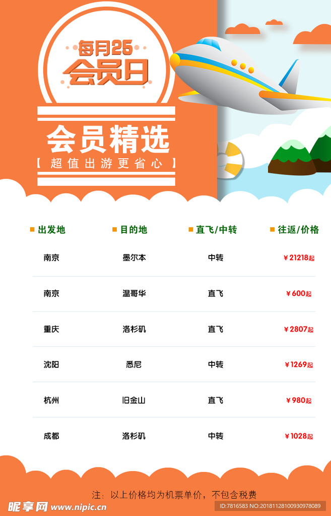 机场宣传单价格