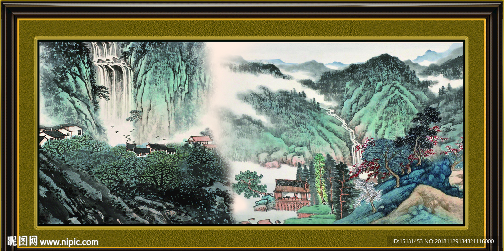 聚宝盆山水