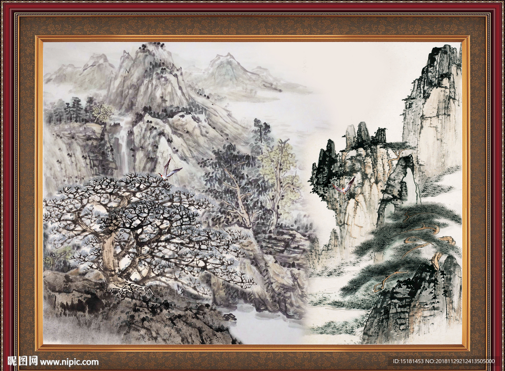 山水画 江山如此多娇 巨幅山水