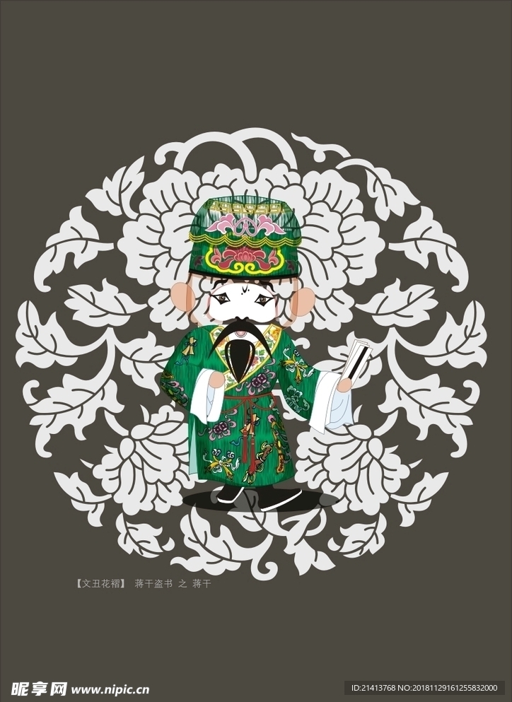 手绘京剧人物