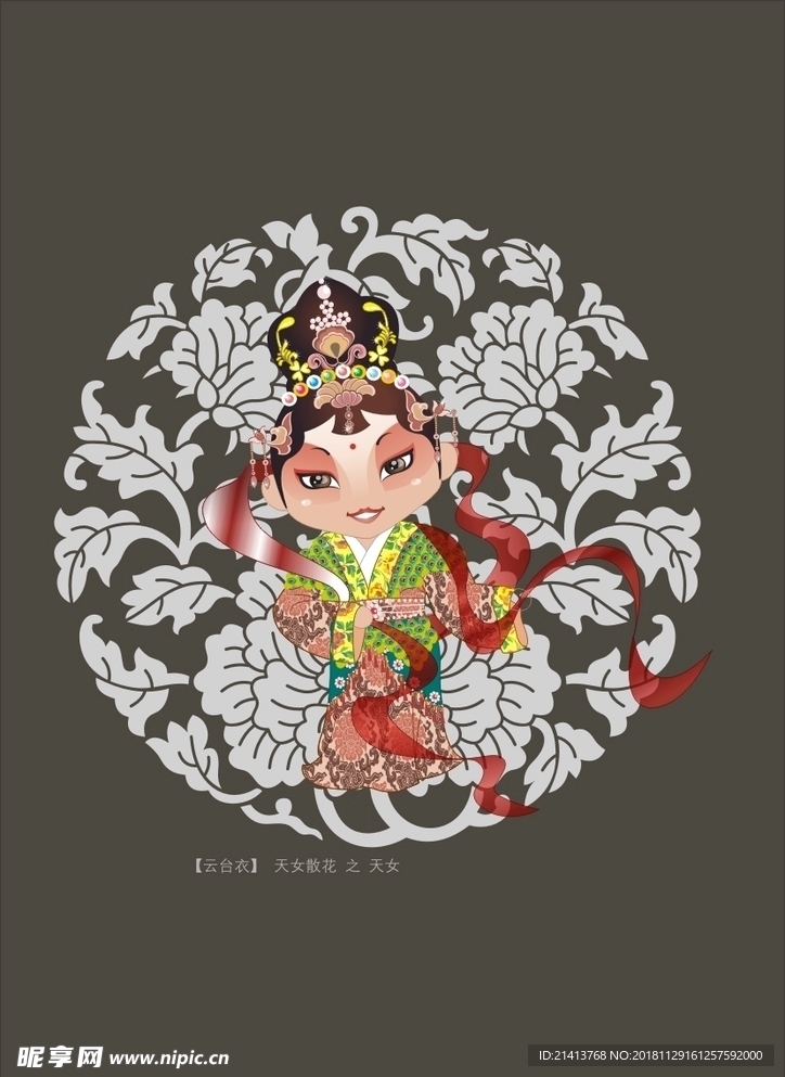 手绘京剧人物
