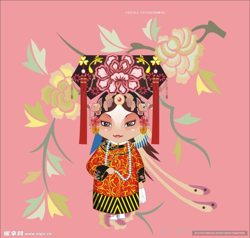手绘京剧人物