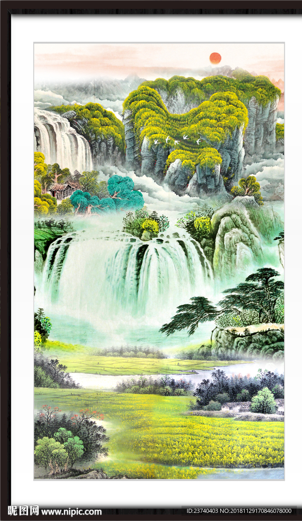 巨幅山水画