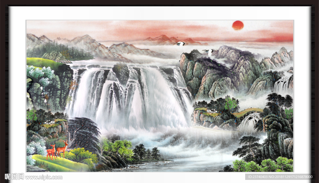 巨幅山水画
