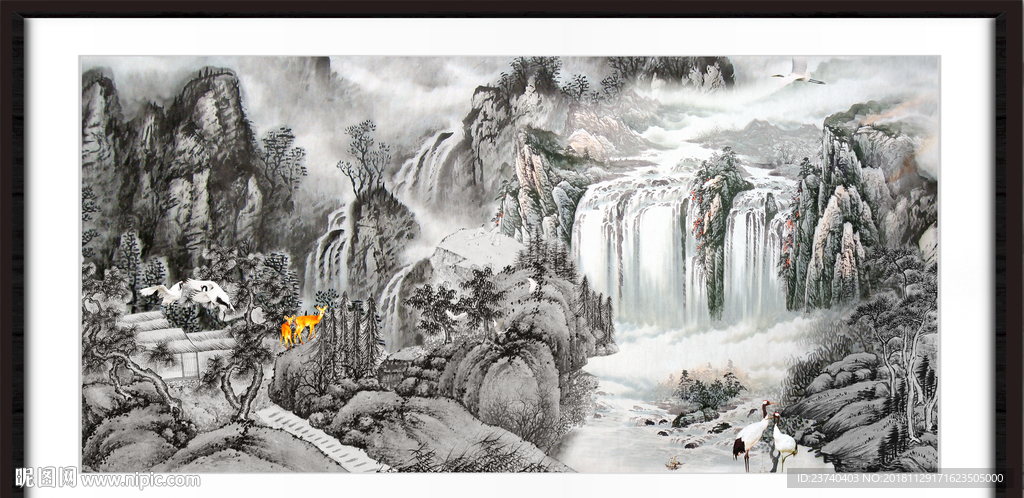 巨幅山水画 山水风景