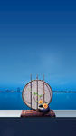 节气湖景海报