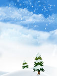 雪景设计背景