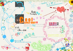 婚纱 儿童 文字 素材 模版