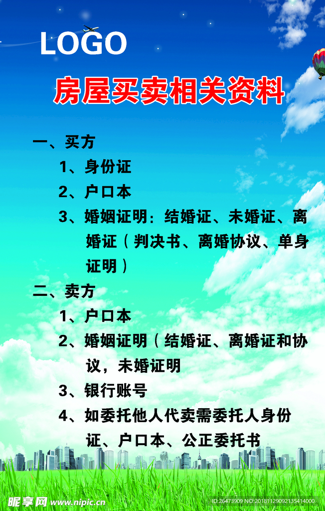 房屋买卖相关资料