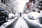 街道雪景