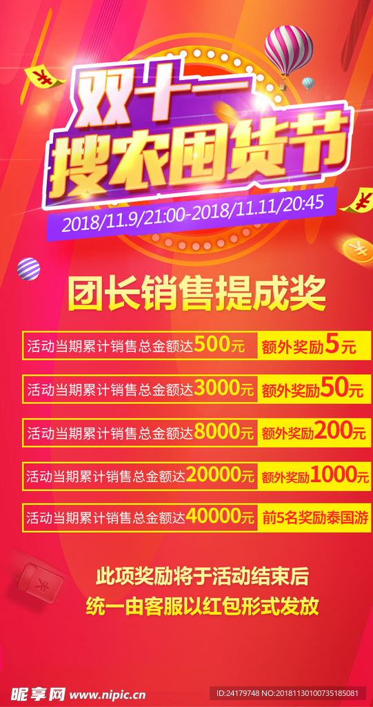 销售庆祝提成奖励海报