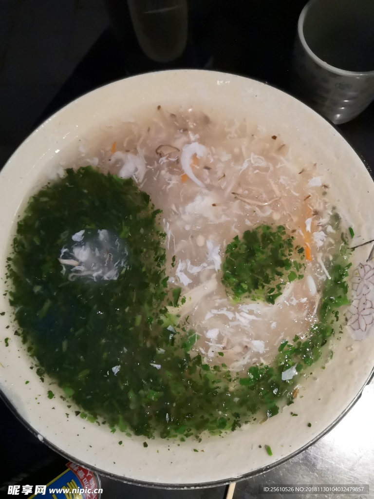 银鱼荠菜鸡蛋羹