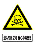 进入有限空间当心中毒窒息