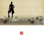 中国风工笔画