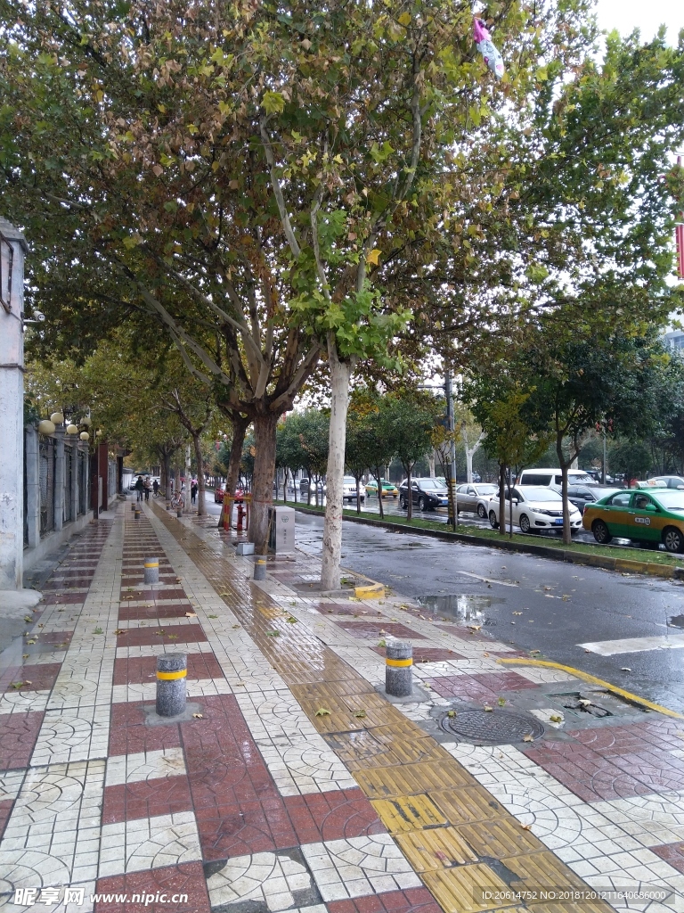 雨天的城市街道