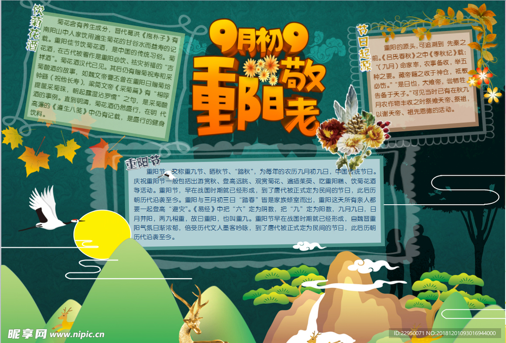 重阳节小报