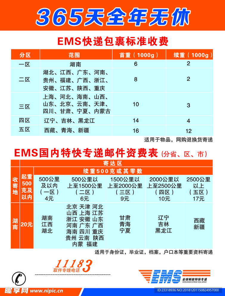 邮政单页