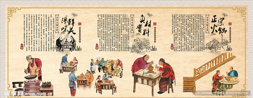 饭店火锅文化墙