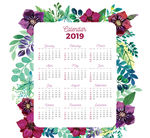 2019日历