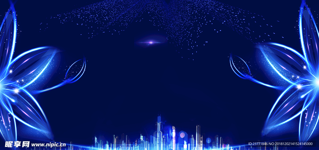 蓝色背景