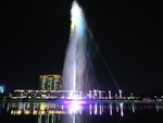 东江夜景 音乐喷泉