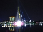 河源东江夜晚音乐喷泉