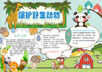 保护动物小报