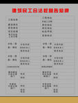 建筑民工合法权益告知牌