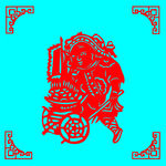 送财神剪纸