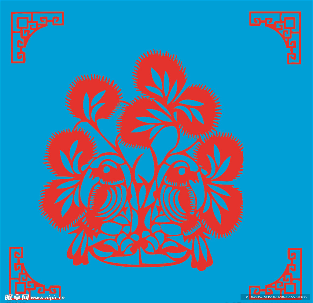 花鸟剪纸