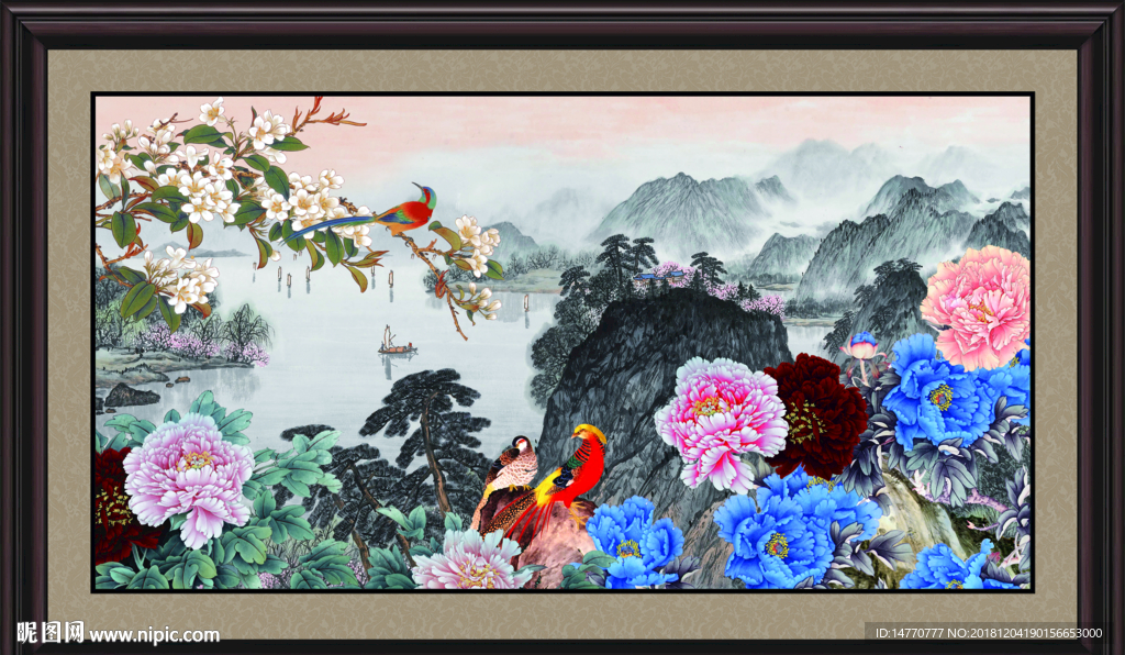 牡丹花 国画牡丹