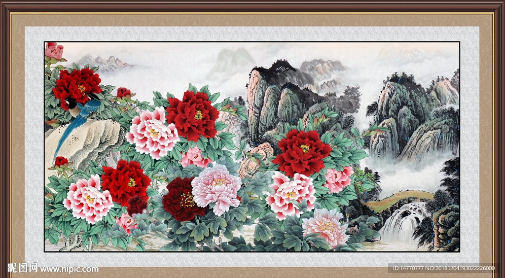 国画牡丹