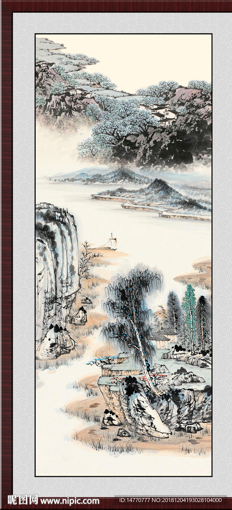 国画风景 巨幅山水