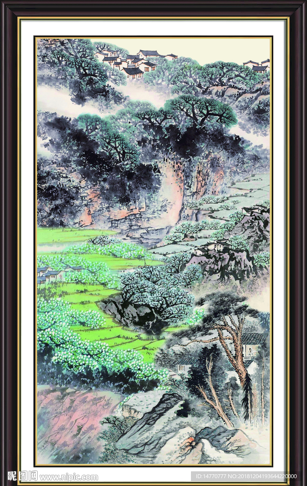 国画风景 巨幅山水