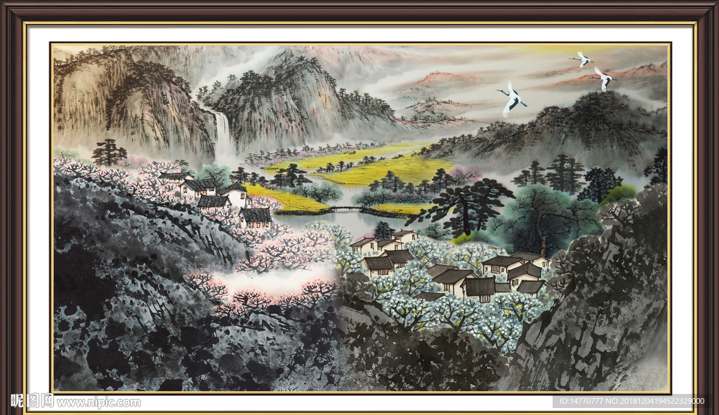 山水国画 巨幅山水 巨幅山水国
