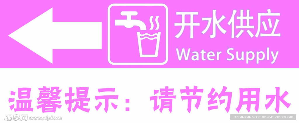 茶水间指示牌