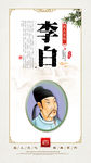 历史名人挂画 李白