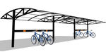 自行车棚3d模型