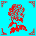 菊花剪纸