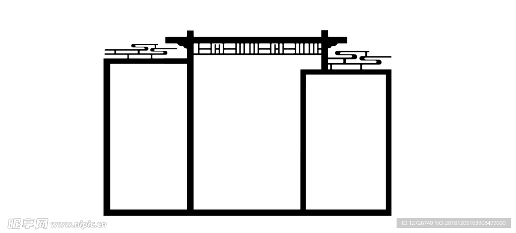 镂空门框