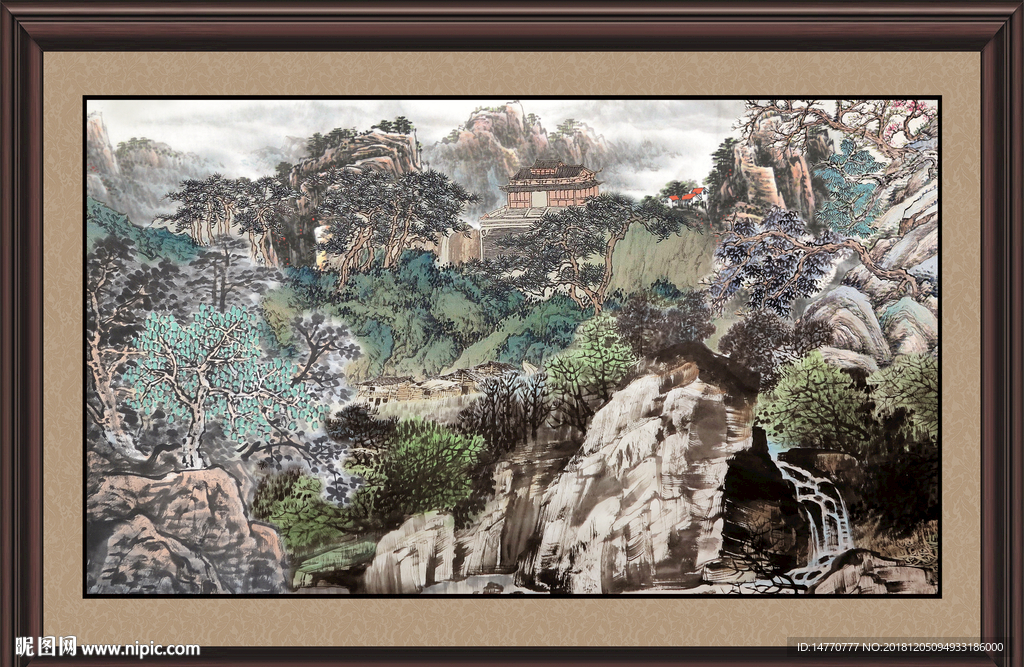 国画风景 巨幅山水