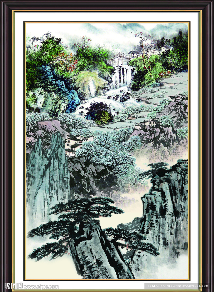 国画风景 巨幅山水