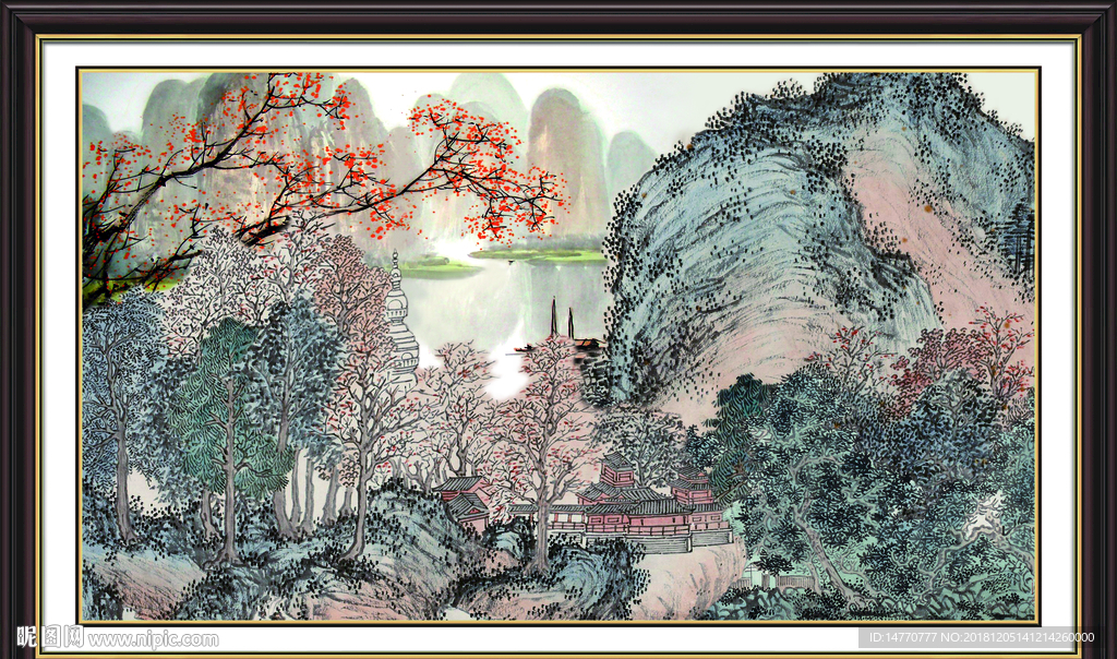 国画风景 巨幅山水