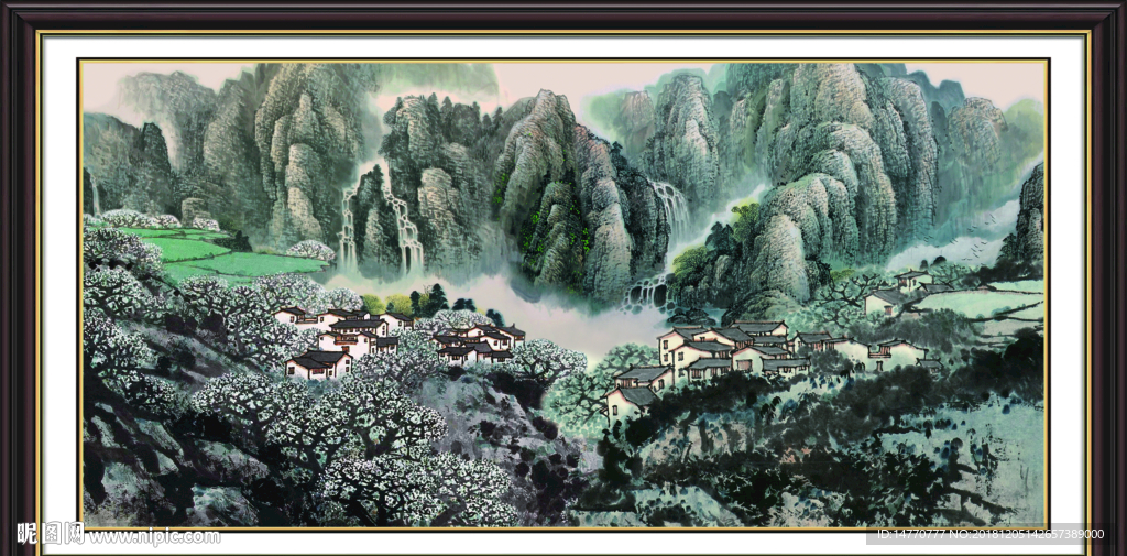 国画风景 巨幅山水