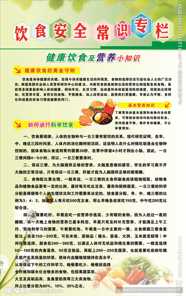 饮食安全常识专栏