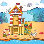 沙滩小屋