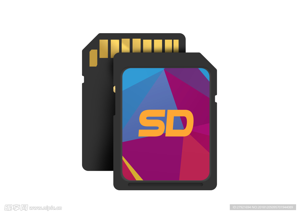 SD存储卡图标