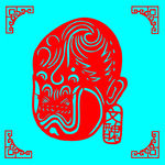 文醜脸谱剪纸
